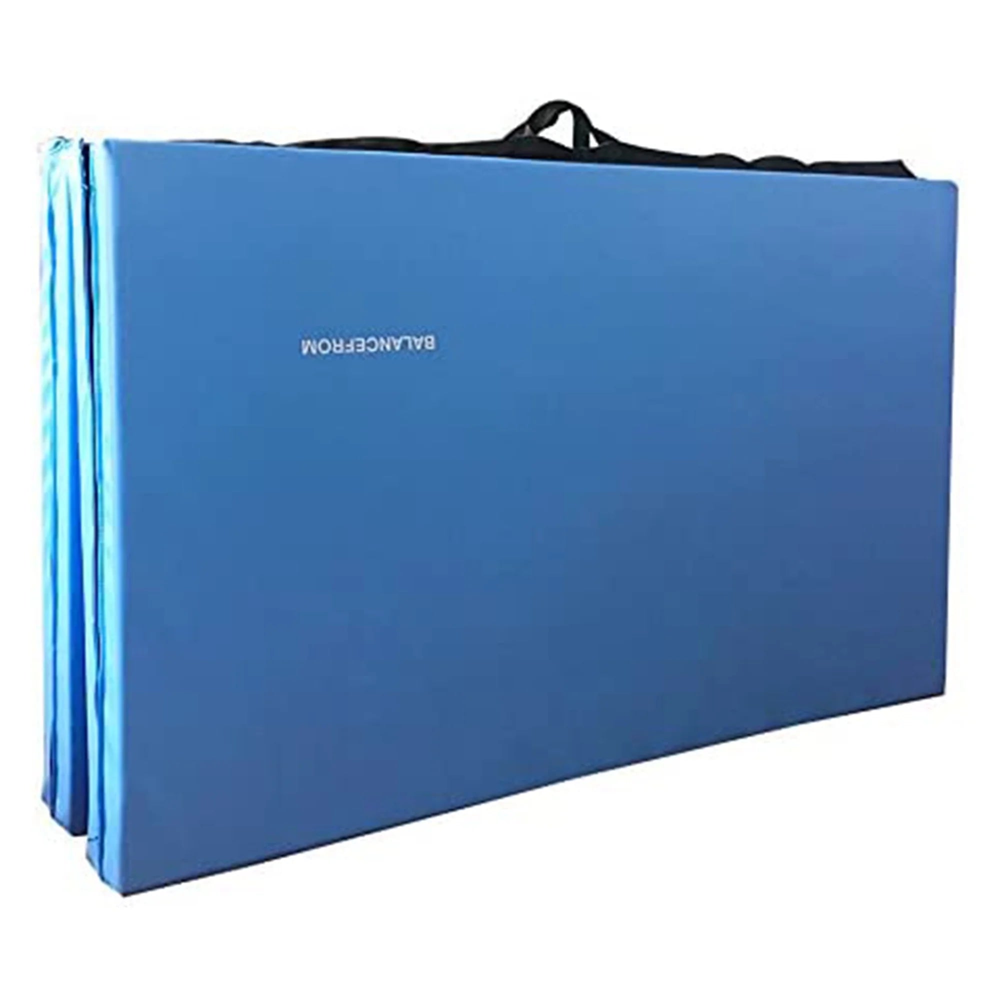 10Ft X 4Ft X 2In 4-Panel All-Purpose Folding Gymnastics Mat, Blue